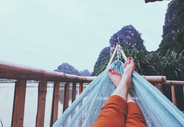feet up in a hammock - how to treat your feet